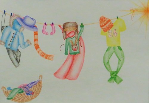 Simon Mirjam 7.b - Háromkirályok (színes ceruza)