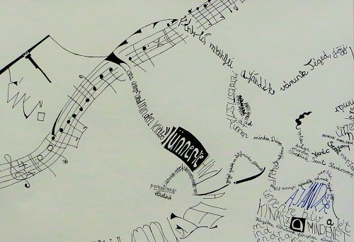 Szőke Borbála 6.a - József Attila - Tél (filctoll)