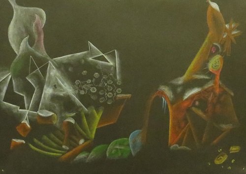 Szőke Borbála 6.a - Tél (színes ceruza)